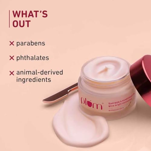 Plum Saffron & Kumkumadi Oil Daily Glow Bright Moisturizing Cream | Lightweight Moisturizer to Brighten Skin, Enhance Glow | With SPF 35 | UVA/UVB... - Image 6