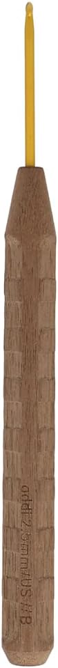 Addi Nature Walnut Gold Crochet Hook 16cm 2.50mm 1pc