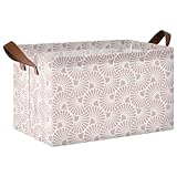 junzan Floral Nouveau Art Collapsible Cube Storage Bins Baskets Fabric Storage Bins Storage Containers for Shelves Cupboards Drawer 1 Pack