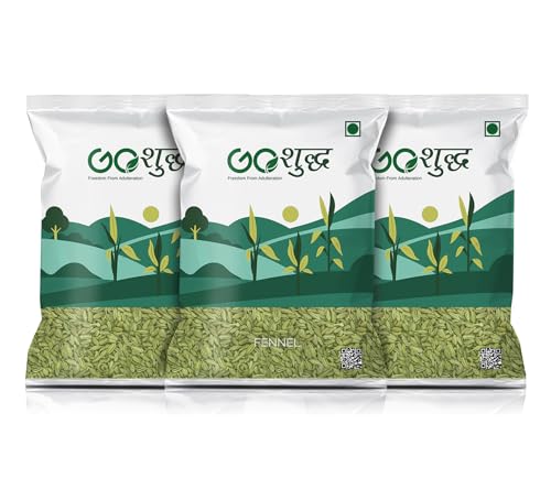 Goshudh Saunf Seeds 1.5 kg (500g Each Pack of 3) | Fennel Seeds