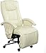 Produktbild Schwenker-Aufgaben-Stuhl Verstellbarer Bürostuhl Reclining Schönheit Schreibtisch Stühle Komfortabler Ergonomische Executive Office Chair mit gepolsterten Armlehnen (Farbe: Beige, Größe: 55x62x108cm)