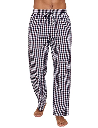 YINC Men's Woven Sleep Pajama Pant Poplin Lounge Pants...