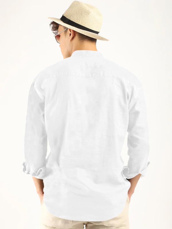 Image of ROYALSCOUT Men's Cotton Blend Full Sleeve Kurta Shirts Pack of 1 Designed for Festive Moments, Cultural Functions, or Casual Gatherings