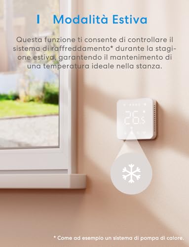 Meross Termostato WiFi, Termostato Smart per Caldaia, Cronotermostato, Termostato da Parete Intelligente per Apple HomeKit, Alexa e Google Assistant, Funzione Programmazione, LED Digitale Touchscreen - 6