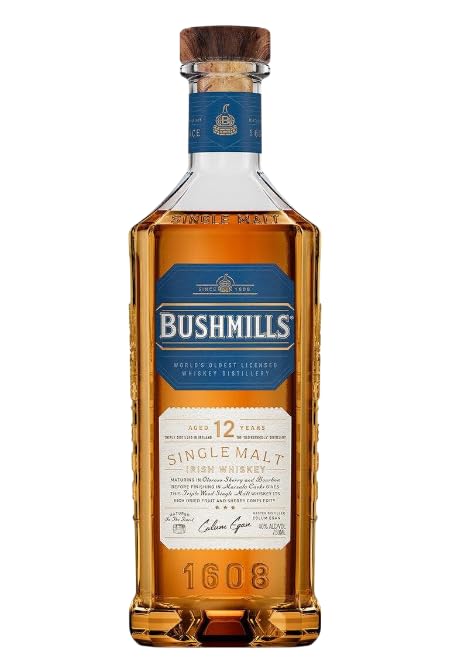 La Mejor Recopilación de Platinum Label de esta semana. 45 WHISKY BUSHMILLS MALT 12 AÑOS 750ml