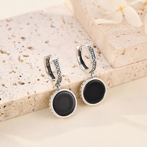 Aretes de aro celta hipoalergénicos evitan irritación con joyería vikinga 2