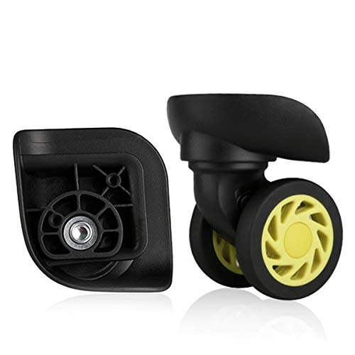 ECOLFE Luggage Wheels Replacement, DIY Plastic Wheel Replacement Luggage Travel Suitcase Wheels Suitcase Wheel Repair Replace Luggage Wheels, Black