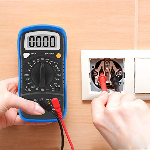 Btmeter Bt-838L Manual Range Digital Multimeter For Ac Dc Voltage Amp Ohm Volt, Temperature Continuity Transistor Diode Voltmeter Electric Meter Tester #TOP5