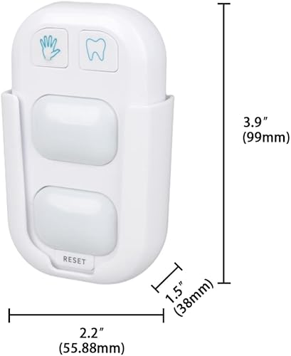 Miniatura 8 de Temporizador para niños, temporizador de cepillo de dientes de 2 minutos, temporizador de lavado de manos de baño de 20 segundos, luz indicadora de