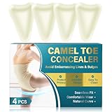 Camel Toe Concealer, Seamless Camel Toe Hider for Women, Reusable Anti Camel Toe Insert for Swimsuits, Leggings, Bikini &Tight Clothes, Waterproof, Soft, Easy to Clean, 4PCS