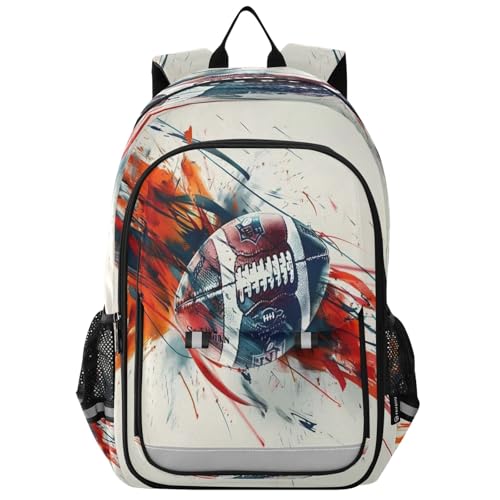 Sac à dos de voyage football art contemporain pour les loisirs