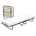 Soluko | Letto Brandina Pieghevole a Doghe Con Materasso Polyuretano e Copertura Salvapolvere Inclusa, Struttura Resistente e 4 Ruote Girevoli, 100% Made In Italy 90x200 XL Comfort
