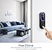 SUNNYJANE Smart 1080P Video Doorbell Camera Wireless, AI Human Detection, Live View, 2-Way Audio, Included Ring Chime, Night Vision, 2.4G Wi-Fi, Cloud Storage, Indoor/Outdoor Surveillance Cam