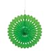Tissue Paper Fan Decoration, 16", Lime Green