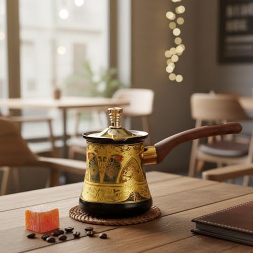 Cafetière turque en acier inoxydable durable avec manche de cuisine - 3