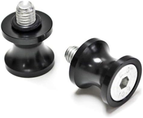 2-Pack Black Motor Racing Dirt Swingarm Spools Sliders Paddock bobbins Fit For Suzuki GSX-R 1000 2001 2001 2002 2003 2004 2005 2006 2007 2008 2009 2010 2011 2012