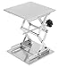 JOIKIT 2 PCS 8 x 8 in Stainless Steel Lab Jack Sicissor Stand, 85mm to 280mm Expandable Lab Lift Table Platform, Load Bearing 15kg/33lbs