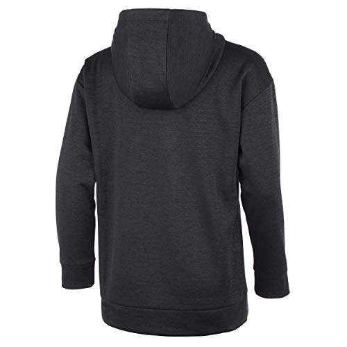 adidas Girls Hooded Fleece Tunic Pullover Sweatshirt (Black/Pink/Blue, Large)2