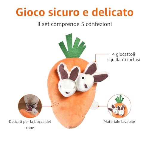 Amazon Basics - Giocattolo in peluche per cani