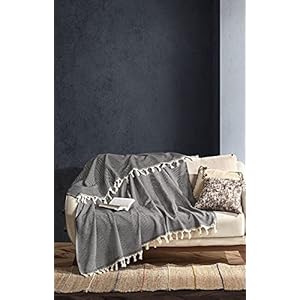 BOHORIA® Premium sprei The Urban Loft, 100% katoen, Oeko-Tex®, beddensprei, omkeerbare deken, sofadeken met patroon…