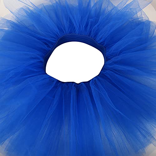 Dangcos Tutu Dress For Women Teen Girls Bluetulle Tutu Skirt Short Classic Elastic 5 Layered Skirts With Accessories Fourth Of July #TOP4