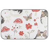 Lit d'été amusant pour chat norvégien Safari blanc 96,5 x 58,4 cm Tapis de refroidissement pour chihuahua à l'extérieur non électrique Tapette rafraîchissante para mascotas M