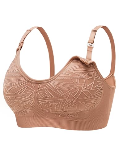 HOFISH Still-BHs zum Stillen, nahtloser Schwangerschafts-BH mit...