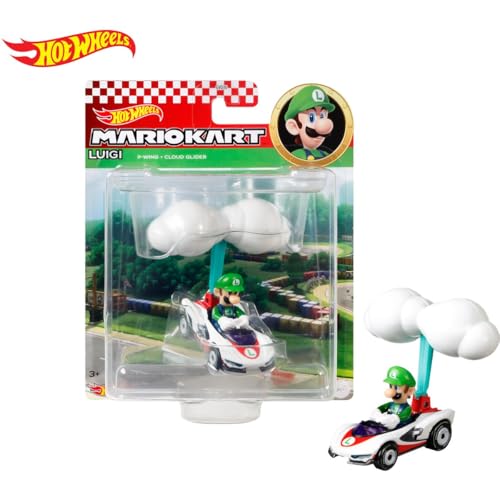 Hot Wheels Bundle 4 Autos Mario Kart Mario Luigi Peach DK miniatura 4