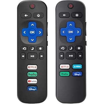 Substituição para controle remoto Roku-TV, compatível com Smart TVs TCL Roku/Hisense Roku/Onn Roku (não para Roku Stick e Box) 【Pacote com 2】