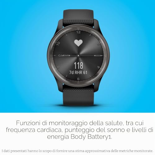 Garmin vívomove Trend [renewed] – Smartwatch mit analogen Zeigern und Touchdisplay, Fitness-/Gesundheitsfunktionen, Schlafanalyse, Benachrichtigungen und bis zu 5 Tage Akkulaufzeit [Generalüberholt] - 7