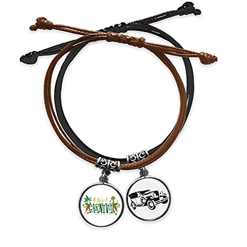 Bracelet corde main houla en cuir minibus pour vos sorties