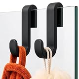 Minismus Ganci Appendi Accappatoio, Silicone, Senza Forare, Nero Set da 2...
