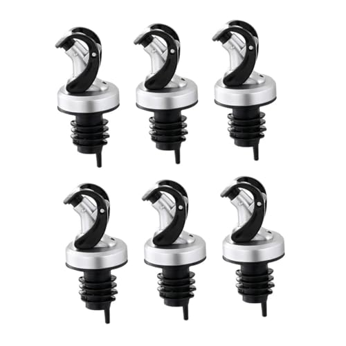 Alipis Tapones Vertedores De Aceite Automáticos 6 Piezas, Control De Nivel De Aceite Preciso, Materiales Prácticos Reutilizables, Diseño Compacto y Ligero, para Uso Doméstico y Cocina