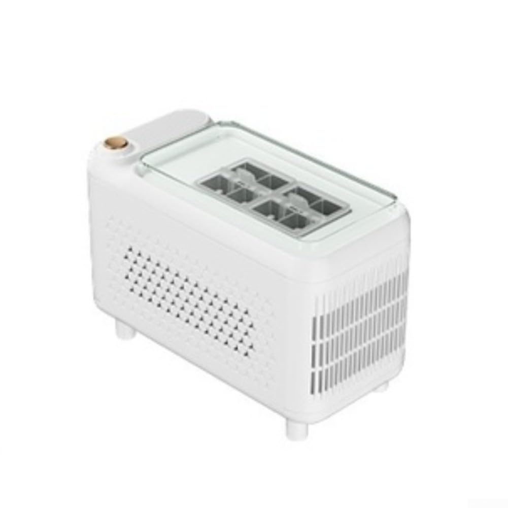 Macchina per il ghiaccio portatile da 12 V, compatta, in ABS, con produzione rapida di ghiaccio in 13-22 minuti, per campeggio, viaggi su strada, avventure all'aperto e uso in ufficio (bianco 8)