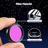 SVBONY Telescope Filter 1.25 UHC Filter Astrophotography to Improve The Image Contrast Reduces Light Pollution (1.25 inch)