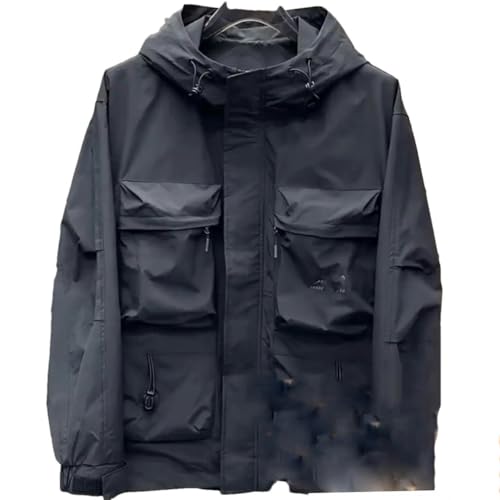 Chaqueta táctica para hombre con capucha y cremallera para abrigo de invierno BK001 L