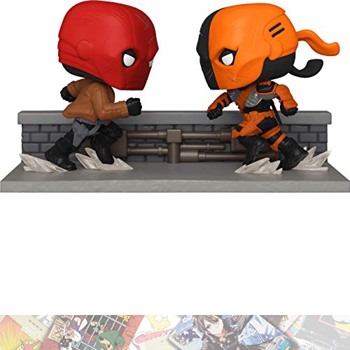 Red Hood & Deathstroke (PX Exc): Fun ko P o p ! Comic Moments paquete de figura de vinilo con 1 tarjeta de comercio compatible con tema de cómics (336 - 48886)