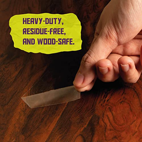 Atack Extra Sticky Clear Double-Sided Tape, Removable, 2-Inch X 20-Yards - Wall Safe Heavy-Duty Double Sides Self Sticky Wall Fabric Tape For Wood Templates, Furniture, Leather, Curtains And Craft #TOP3