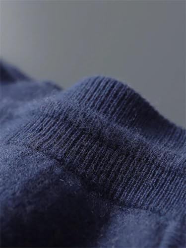 Men's Cashmere Pants Thick Soft Smart Pencil Elasticated Waist Cashmere Knitted Trousers2