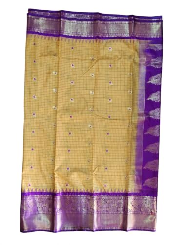 Mamtha gold gadwal silk saree – image 4