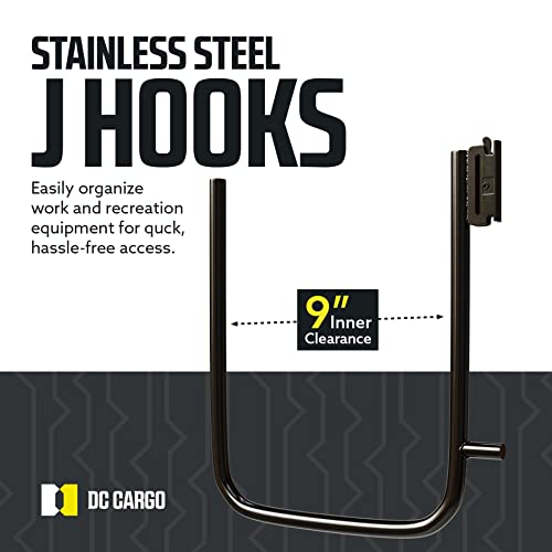 E Track U Hooks 9" 4-Pack – Heavy Duty Hanging Hooks view 3