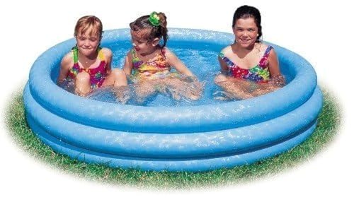 Piscine gonflable Intex Crystal Blue petit bassin rond enfant