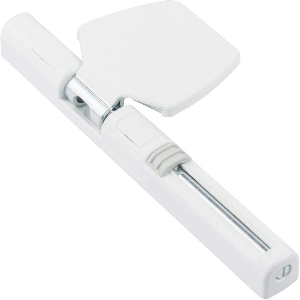 BURG-WÄCHTER Verrou de fenêtre, Protection anti-effraction pour fenêtres et portes de balcon, Intérieur, Côté charnières, WinSafe WS 44, Blanc