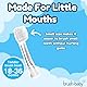 Brush-Baby Ersatzahnbürstenköpfe für BabySonic Elektrische Zahnbürste, Ersatzbürsten für Alter 18-36 Monate - 4er Pack