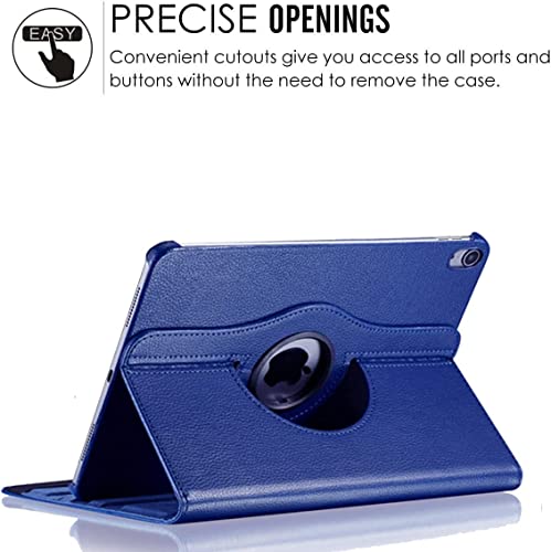 Image of ProElite Cover for Apple iPad (A16) 11th /10th Gen (2025 /2022) Case Cover, 360 Rotatable Smart Flip Case Cover for Apple iPad 11th /10th Generation 2025 /2022 with Stylus Pen, Dark Blue