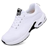 SKIUHS Calzado de Tenis para Mujer y Mocasines Zapatos Ligeras cómodas de Malla con Cordones