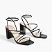 DREAM PAIRS Women's Heels Chunky Block Strappy Square Open Toe Ankle Buckle Heeled Sandals Wedding Party Dress Shoes Indie,Size 8,Black,SDHS2428W