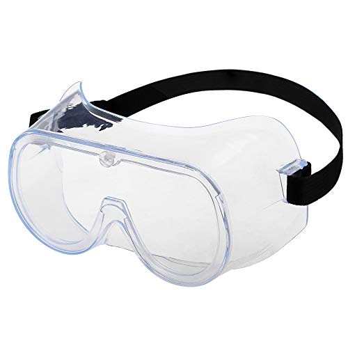 KKmoon Óculos de segurança para adultos Óculos de segurança ajustáveis ​​com design totalmente fecha