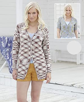 Sirdar Cotton Prints DK - Spring 2016 Knitting Patterns (7767 Cardigans)