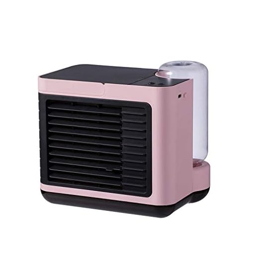 Xniral 2020 USB mobil luftkonditionering, mini personlig luftkonditionering, bärbar mini luftkylare fläkt tyst, perfekt för arbetsplats och daglig bärbar (rosa)